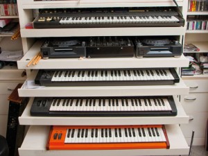 Moby Home Studio. Synths