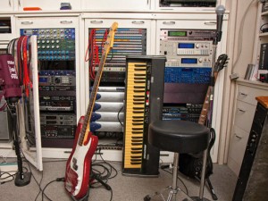 Moby Home Studio. Guitars