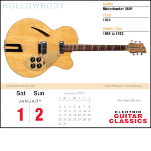 Classic Guitars Calendar