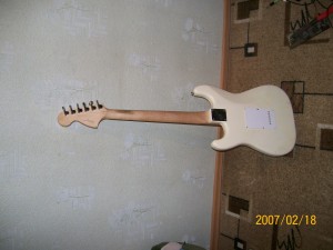 Squier Affinity Stratocaster. Back